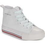 Reduzierte Weiße Tommy Hilfiger High Top Sneaker & Sneaker Boots aus Textil für Kinder Größe 38 mit Absatzhöhe bis 3cm 
