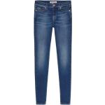 Reduzierte Blaue Bestickte Tommy Hilfiger Nora Slim Fit Jeans aus Baumwolle für Damen Weite 28 