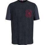 Reduzierte Bestickte Kurzärmelige Tommy Hilfiger Crest T-Shirts aus Jersey für Herren 