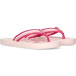 Reduzierte Pinke Tommy Hilfiger Logo Zehentrenner in Normalweite für Damen für den für den Sommer 