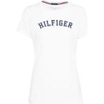 Weiße Tommy Hilfiger Logo Bio T-Shirts für Damen Größe XS 