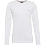 Weiße Langärmelige Tommy Hilfiger Rundhals-Ausschnitt T-Shirts für Herren Größe XXL 