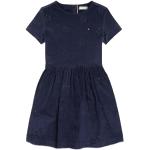 Marineblaue Bestickte Tommy Hilfiger Bestickte Kinderkleider für Mädchen 