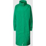 Grüne Tommy Hilfiger Logo Stehkragen Damenmäntel aus Polyester Größe XL für den für den Herbst 