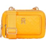 Gelbe Tommy Hilfiger Iconic Mini Handtaschen mit Reißverschluss aus Kunstleder für Damen 
