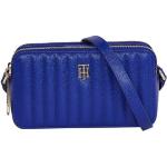 Blaue Gesteppte Tommy Hilfiger TH Mini Handtaschen mit Reißverschluss aus PU für Damen 