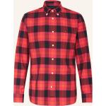 Rote Karo Tommy Hilfiger Button Down Kragen Regular Fit Hemden aus Baumwolle für Herren 