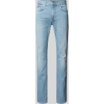 Hellblaue Tommy Hilfiger Bleecker Slim Fit Jeans aus Baumwollmischung für Herren Größe XXL Weite 34, Länge 30 