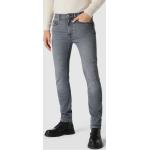 Hellgraue Tommy Hilfiger Bleecker Slim Fit Jeans mit Reißverschluss aus Baumwolle für Herren Weite 38, Länge 32 