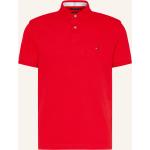 Rote Tommy Hilfiger Piqué Herrenpoloshirts & Herrenpolohemden aus Baumwolle Größe XL 