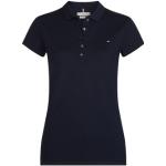 Reduzierte Blaue Kurzärmelige Tommy Hilfiger Heritage Damenpoloshirts & Damenpolohemden aus Jersey enganliegend Größe XS 
