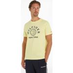 Reduzierte Gelbe Casual Kurzärmelige Tommy Hilfiger Rundhals-Ausschnitt T-Shirts aus Jersey für Herren Größe S 