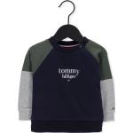 Reduzierte Dunkelblaue Tommy Hilfiger Colorblock Kindersweatshirts für Babys Größe 92 für den für den Herbst 