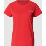 Reduzierte Fuchsiafarbene Bestickte Tommy Hilfiger T-Shirts aus Baumwolle für Damen Größe XS 