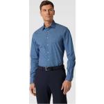 Marineblaue Tommy Hilfiger Tailored Kentkragen Hemden mit Kent-Kragen aus Baumwolle für Herren 