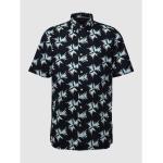 Reduzierte Marineblaue Tommy Hilfiger Leaf Regular Fit Hemden aus Baumwolle für Herren Größe XL 