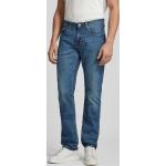 Blaue Tommy Hilfiger 5-Pocket Jeans aus Baumwollmischung für Herren Größe XXL Weite 38, Länge 30 
