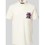 Tommy Hilfiger Regular Fit Poloshirt mit Label-Badge (XL Beige)