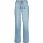 Blaue Tommy Hilfiger Straight Leg Jeans mit Reißverschluss aus Baumwolle für Damen 