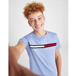 Hellblaue Kurzärmelige Tommy Hilfiger Junior Kinder T-Shirts aus Baumwolle Größe 170 