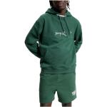 Reduzierte Grüne Bestickte Sportliche Tommy Hilfiger TOMMY JEANS Herrensweatshirts aus Baumwolle mit Kapuze Größe M 