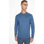 Reduzierte Blaue Tommy Hilfiger Pima Rundhals-Ausschnitt Kaschmir-Pullover aus Denim für Herren Größe 3 XL 