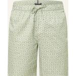 Olivgrüne Tommy Hilfiger Pyjamahosen kurz aus Baumwolle für Herren Übergrößen 