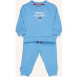 Blaue Tommy Hilfiger Kindersweatshirts aus Baumwolle für Babys Größe 62 