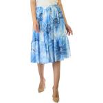 Reduzierte Blaue Blumenmuster Tommy Hilfiger Midi Midiröcke aus Polyester maschinenwaschbar für Damen Größe L für den für den Frühling 