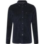 Marineblaue Tommy Hilfiger Button Down Kragen Regular Fit Hemden aus Baumwollmischung für Herren Größe XXL für den für den Frühling 