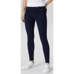 Dunkelblaue Tommy Hilfiger Slim Fit Jeans mit Reißverschluss aus Baumwollmischung für Damen Größe XS Weite 29, Länge 32 