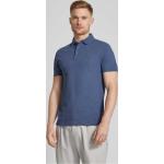 Blaue Unifarbene Kurzärmelige Tommy Hilfiger Kurzarm-Poloshirts aus Baumwollmischung für Herren Größe M 