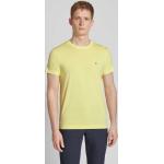 Gelbe Unifarbene Tommy Hilfiger Garment T-Shirts aus Baumwolle für Herren Größe M 