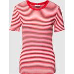 Rote Gestreifte Tommy Hilfiger T-Shirts für Damen Größe XL 