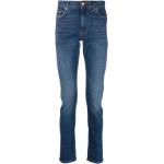 Blaue Tommy Hilfiger Layton Slim Fit Jeans aus Baumwolle für Herren Weite 33, Länge 32 