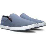 Reduzierte Blaue Tommy Hilfiger Essentials Slip-on Sneaker aus Stoff für Herren Größe 46 