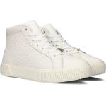 Weiße Tommy Hilfiger Monogram High Top Sneaker & Sneaker Boots aus Leder für Damen Größe 41 