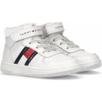 Reduzierte Weiße Tommy Hilfiger High Top Sneaker & Sneaker Boots mit Schnürsenkel aus Textil für Kinder 