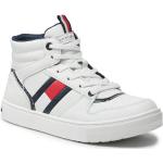 Reduzierte Weiße Tommy Hilfiger High Top Sneaker & Sneaker Boots mit Schnürsenkel für Herren Größe 36 