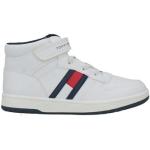 Weiße Tommy Hilfiger High Top Sneaker & Sneaker Boots mit Schnürsenkel aus Stoff für Kinder Größe 31 