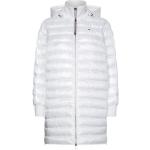 Weiße Gesteppte Casual Tommy Hilfiger Sorona Damensteppmäntel & Damenpuffercoats mit Kapuze Größe XS für den für den Herbst 