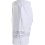 Weiße Unifarbene Loose Fit Tommy Hilfiger Druckhosen ohne Verschluss aus Baumwolle für Herren Größe 3 XL 
