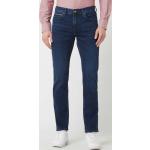 Blaue Tommy Hilfiger Straight Leg Jeans mit Reißverschluss aus Baumwolle für Herren Weite 36, Länge 32 