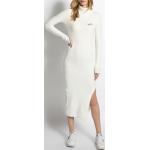 Reduzierte Weiße Unifarbene Tommy Hilfiger Rollkragen Strickkleider aus Polyamid für Damen Größe XS 