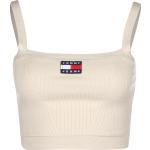 Tommy Hilfiger Super Cropped Badge Ribbed Cami stony beige