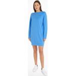 Reduzierte Blaue Casual Tommy Hilfiger Logo Mini Sweatkleider aus Denim für Damen Größe XXL 