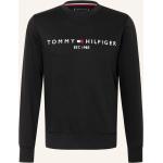Schwarze Tommy Hilfiger Herrensweatshirts aus Baumwolle Größe XS 