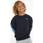 Reduzierte Blaue Sportliche Tommy Hilfiger Logo Kindersweatshirts Größe 176 