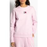 Reduzierte Rosa Unifarbene Tommy Hilfiger Damensweatshirts aus Baumwolle Größe M für den für den Herbst 