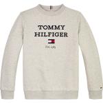 Hellgraue Tommy Hilfiger Heather Kindersweatshirts für Jungen Größe 164 